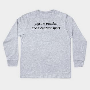 Jigsaw Puzzles Kids Long Sleeve T-Shirt